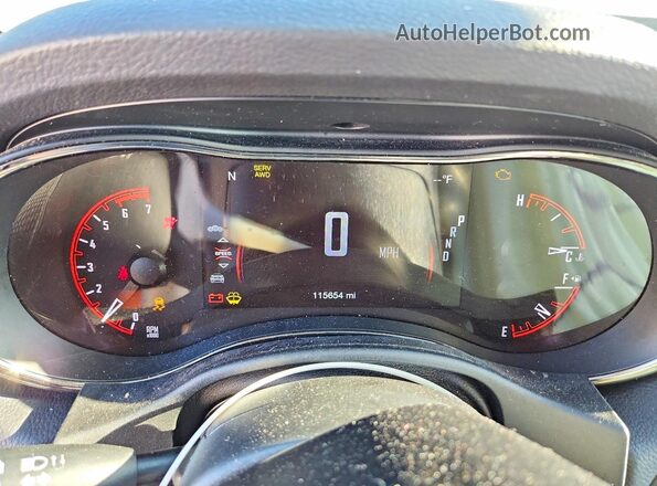 1C4SDJCT0KC780978 2019 DODGE DURANGO White Vista del cuadro de instrumentos
