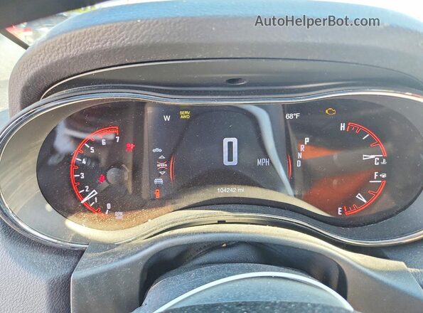 1C4SDJCT2LC248875 2020 DODGE DURANGO Gray Вид щитка приладів