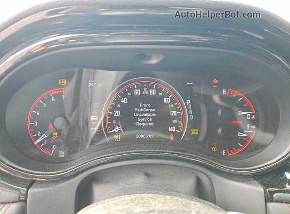 1C4SDJCT2RC175189 2024 DODGE DURANGO Blue Instrument cluster view