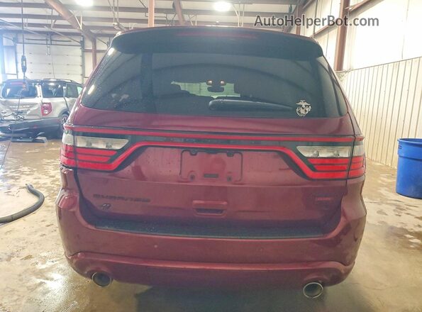 1C4SDJCT4NC216058 2022 DODGE DURANGO Red უკანა ხედი