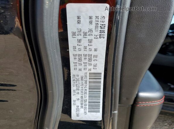 1C4SDJCT6JC371091 2018 DODGE DURANGO Black Widok naklejki z numerem VIN
