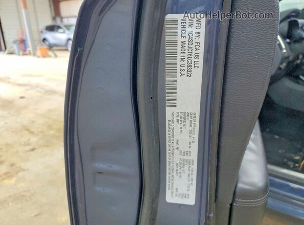 1C4SDJCT6LC393322 2020 DODGE DURANGO Charcoal Вид наклейки з VIN-кодом