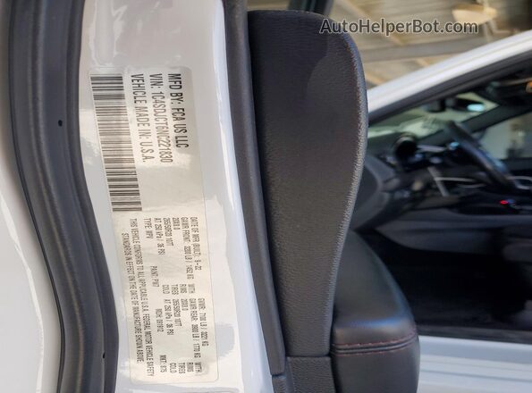 1C4SDJCT6NC221830 2022 DODGE DURANGO White Widok wnętrza 360 stopni