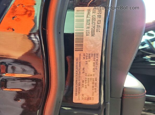 1C4SDJCT7PC655094 2023 DODGE DURANGO Black Widok wnętrza 360 stopni