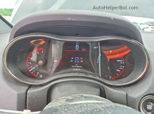1C4SDJCT8LC153429 2020 DODGE DURANGO Black Instrument cluster view