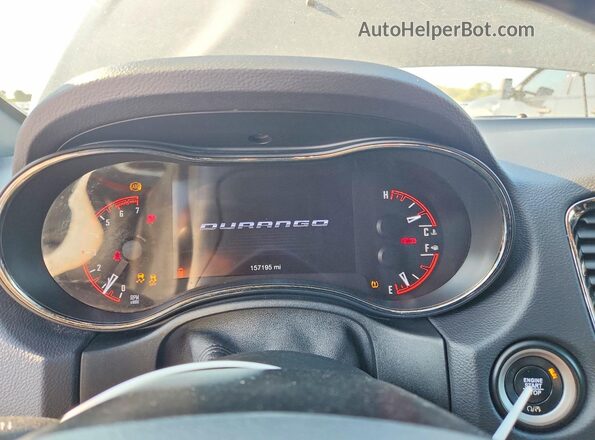 1C4SDJCTXKC745056 2019 DODGE DURANGO Gray Instrument cluster view