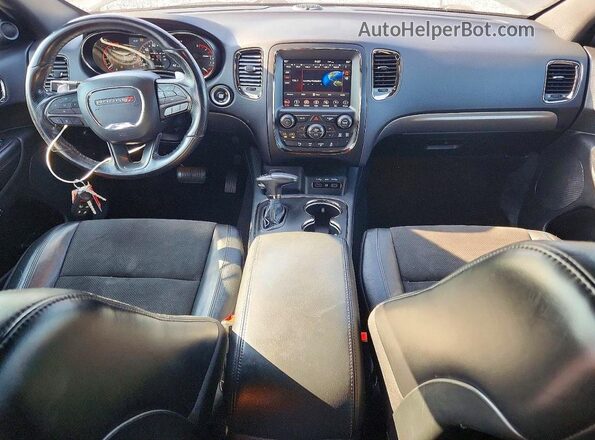 1C4SDJCTXKC745056 2019 DODGE DURANGO Gray Dashboard view