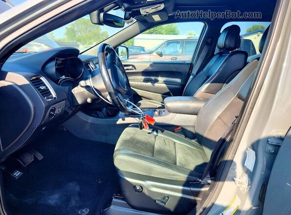 1C4SDJCTXKC745056 2019 DODGE DURANGO Gray Front interior view