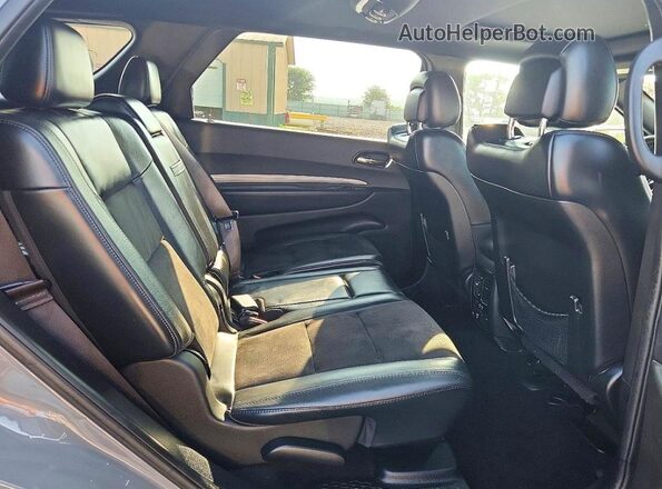 1C4SDJCTXKC745056 2019 DODGE DURANGO Gray Rear seats view