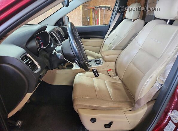 1C4SDJET3JC101183 2018 DODGE DURANGO Burgundy Vista interior delantera