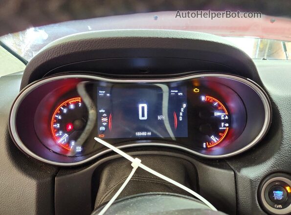 1C4SDJET3JC101183 2018 DODGE DURANGO Burgundy Vista del cuadro de instrumentos