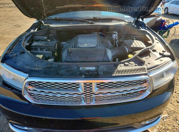 1C4SDJET8JC101826 2018 DODGE DURANGO Black ძრავის განყოფილების ხედი