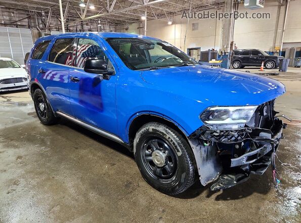1C4SDJFT8PC673549 2023 DODGE DURANGO Blue Delantero derecho