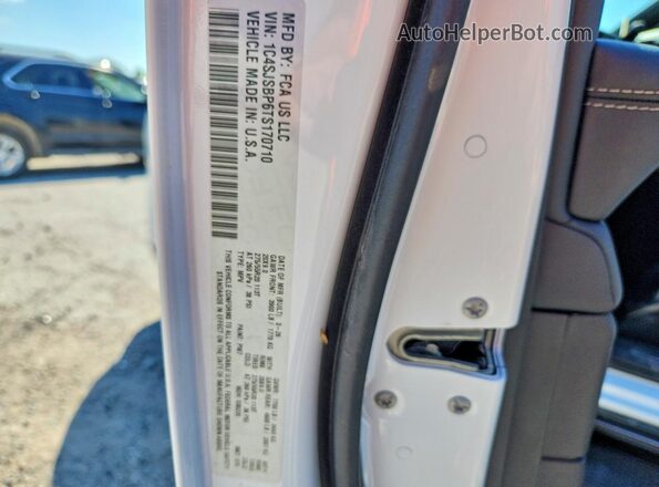 1C4SJSBP6TS170710 2026 JEEP GRAND White VIN sticker view
