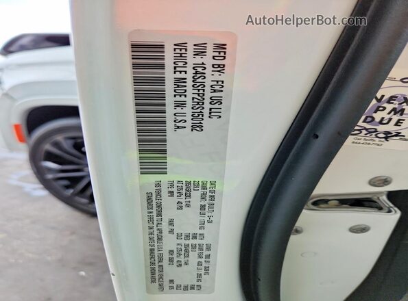 1C4SJSFP2RS150182 2024 JEEP GRAND White Widok naklejki z numerem VIN
