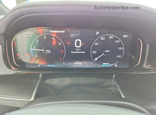 1C4SJSFP2RS150182 2024 JEEP GRAND White Widok zestawu wskaźników