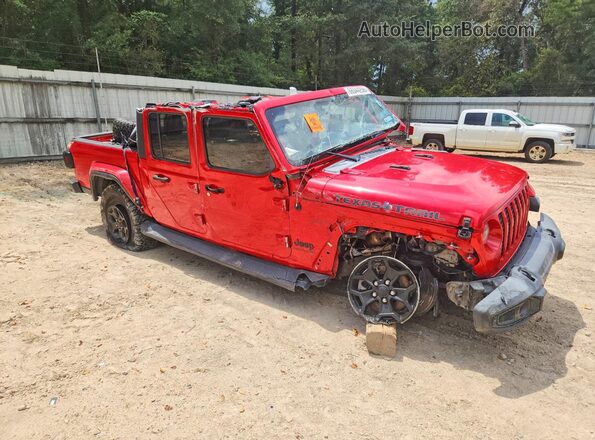 1C6HJTAG0ML583792 2021 JEEP GLADIATOR Красный Передняя правая четверть