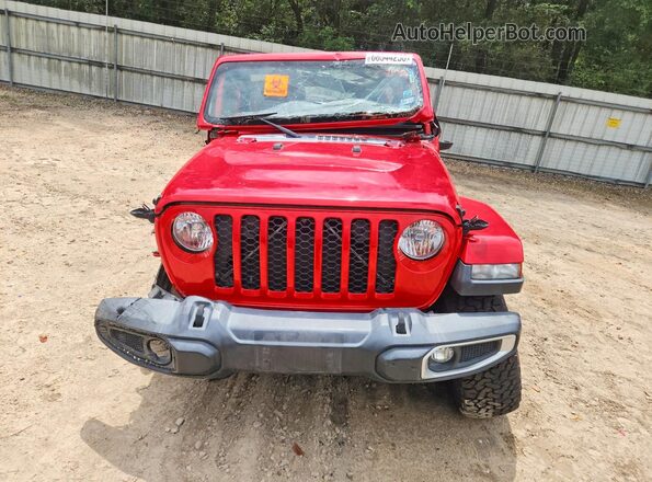 1C6HJTAG0ML583792 2021 JEEP GLADIATOR Красный Вид спереди