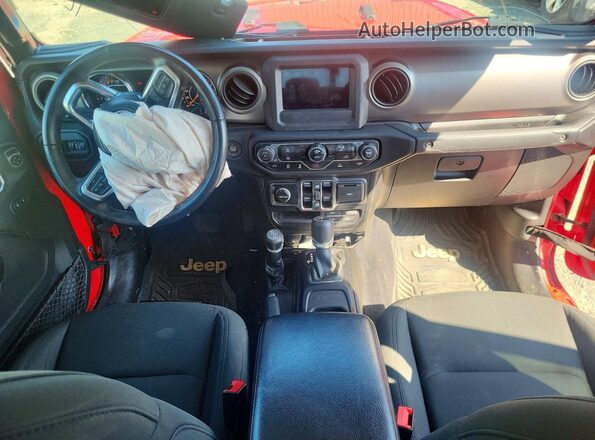 1C6HJTAG2LL104769 2020 JEEP GLADIATOR Red Вид панелі приладів