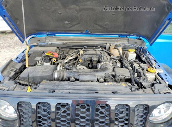 1C6HJTAG2NL108341 2022 JEEP GLADIATOR Blue უკანა სალონის ხედი