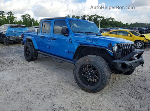 1C6HJTAG2NL108341 2022 JEEP GLADIATOR Blue წინა მარჯვენა