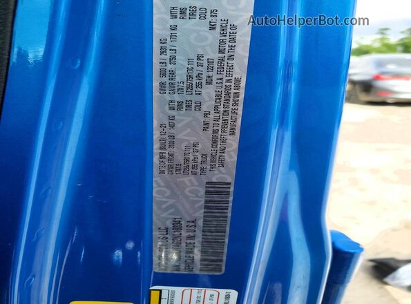 1C6HJTAG2NL108341 2022 JEEP GLADIATOR Blue ძრავის განყოფილების ხედი