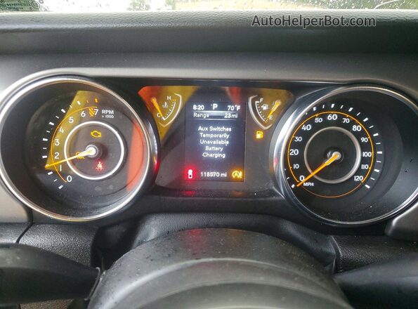 1C6HJTAG3NL139016 2022 JEEP GLADIATOR Green Սարքավորումների վահանակի տեսք