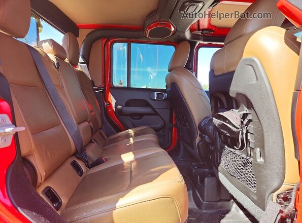 1C6JJTBG2LL105114 2020 JEEP GLADIATOR Red Vista de los asientos traseros