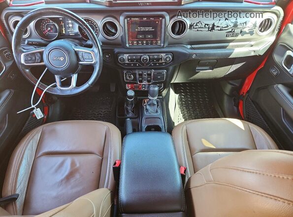 1C6JJTBG2LL105114 2020 JEEP GLADIATOR Red Vista del salpicadero