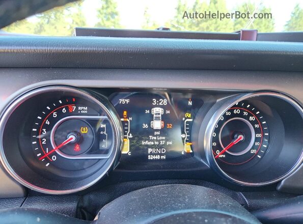 1C6JJTBG2LL105114 2020 JEEP GLADIATOR Red Vista del cuadro de instrumentos