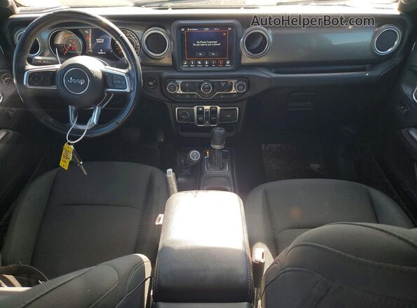 1C6JJTFM3ML607471 2021 JEEP GLADIATOR Black Widok deski rozdzielczej