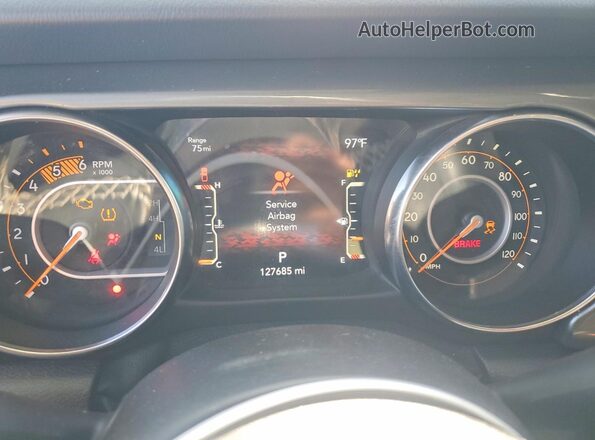 1C6JJTFM3ML607471 2021 JEEP GLADIATOR Black Widok zestawu wskaźników