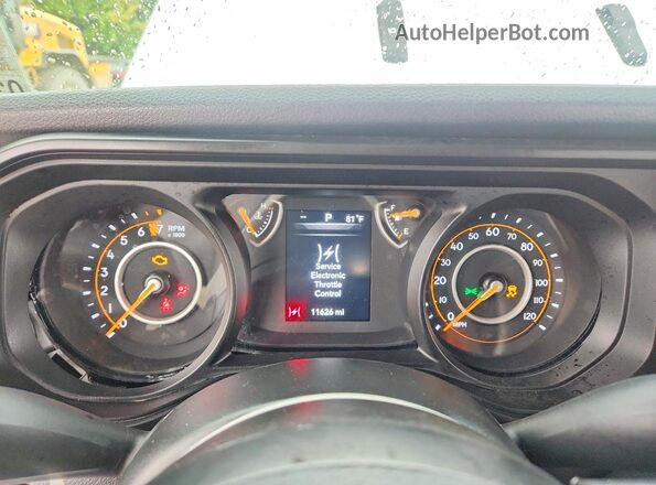 1C6PJTAG2TL158472 2026 JEEP GLADIATOR White Widok zestawu wskaźników
