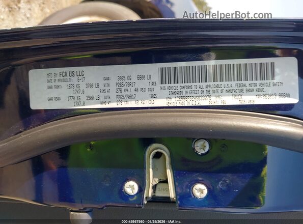 1C6RR6FG2HS833276 2017 RAM 1500 Blue Engine compartment view