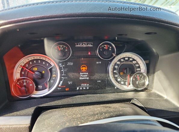 1C6RR6HT6HS855999 2017 RAM 1500 Black Vista del cuadro de instrumentos