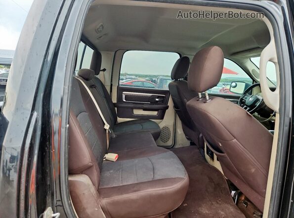 1C6RR6LT2GS159243 2016 RAM 1500 Black Rear seats view