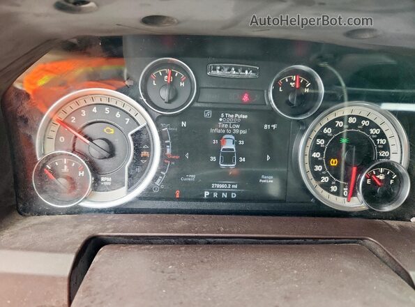 1C6RR6LT2GS159243 2016 RAM 1500 Black Instrument cluster view