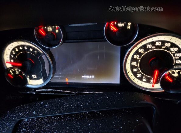 1C6RR6LT3GS210183 2016 RAM 1500 White Vista del cuadro de instrumentos
