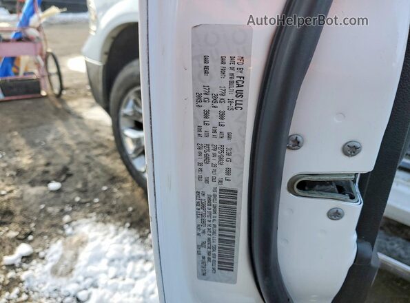 1C6RR6PT7GS169972 2016 RAM 1500 Белый Вид подкапотного пространства