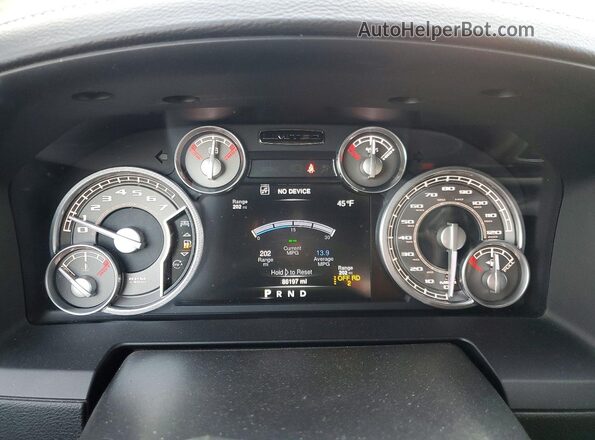 1C6RR6PT7GS169972 2016 RAM 1500 Белый Вид щитка приборов