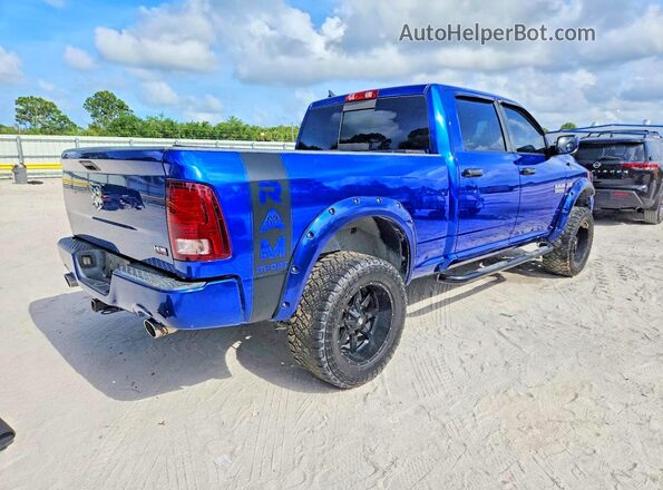 1C6RR6UTXGS284392 2016 RAM 1500 Blue Rear left