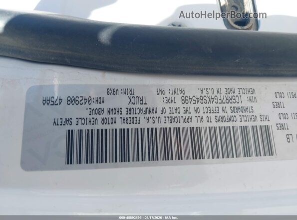 1C6RR7FG4KS645498 2019 RAM 1500 CLASSIC White ძრავის განყოფილების ხედი