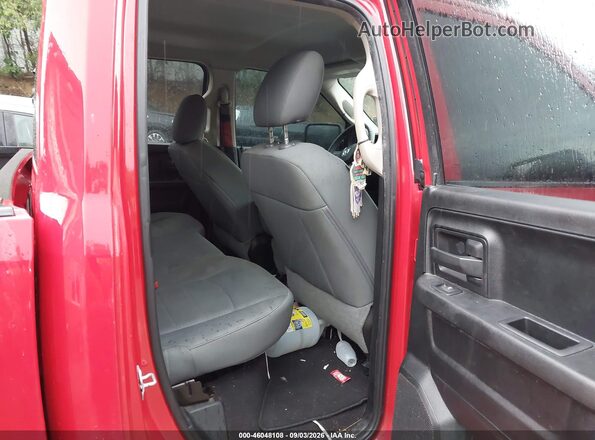 1C6RR7FG5JS264323 2018 RAM 1500 Red VIN კოდის სტიკერის ხედი