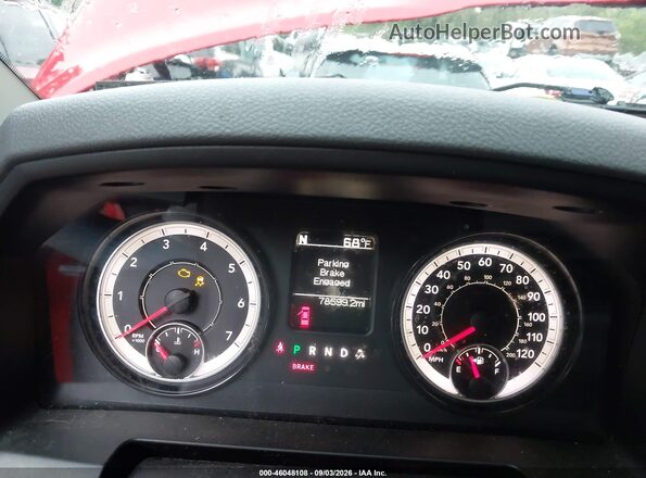 1C6RR7FG5JS264323 2018 RAM 1500 Red უკანა სავარძლების ხედი