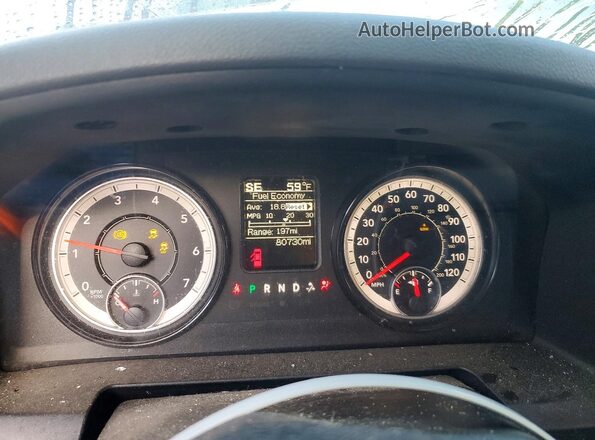 1C6RR7FT1JS215827 2018 RAM 1500 Charcoal Vista del cuadro de instrumentos