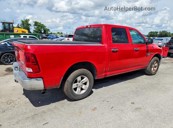 1C6RR7KM5JS277309 2018 RAM 1500 Red უკანა მარჯვენა