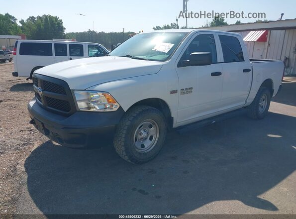 1C6RR7KT7JS318952 2018 RAM 1500 White წინა მარცხენა ხედი სამი მეოთხედიდან