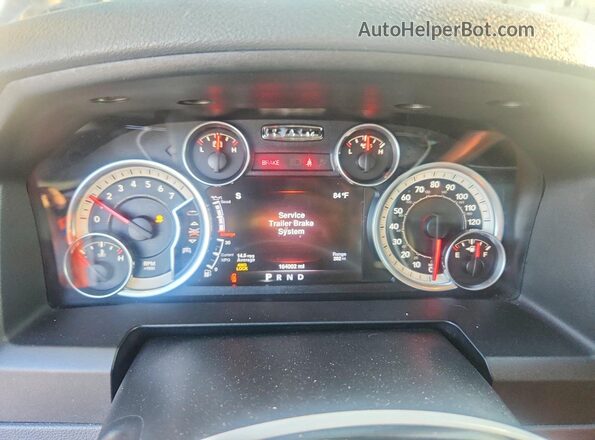 1C6RR7LT2GS266086 2016 RAM 1500 Gray Սարքավորումների վահանակի տեսք