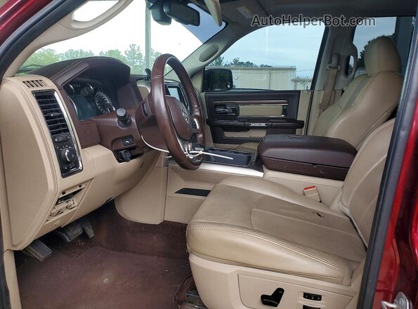 1C6RR7NT5JS164270 2018 RAM 1500 Maroon Front interior view