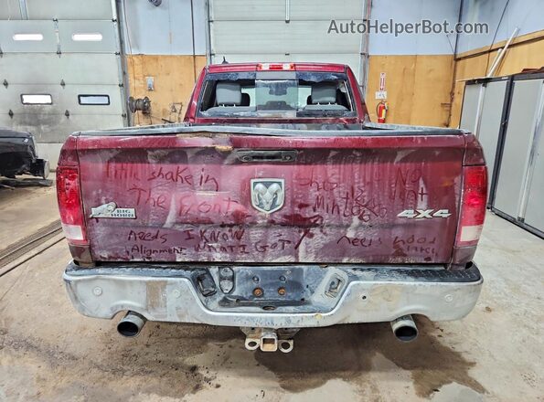 1C6RR7TM3GS212966 2016 RAM 1500 Burgundy Rear view